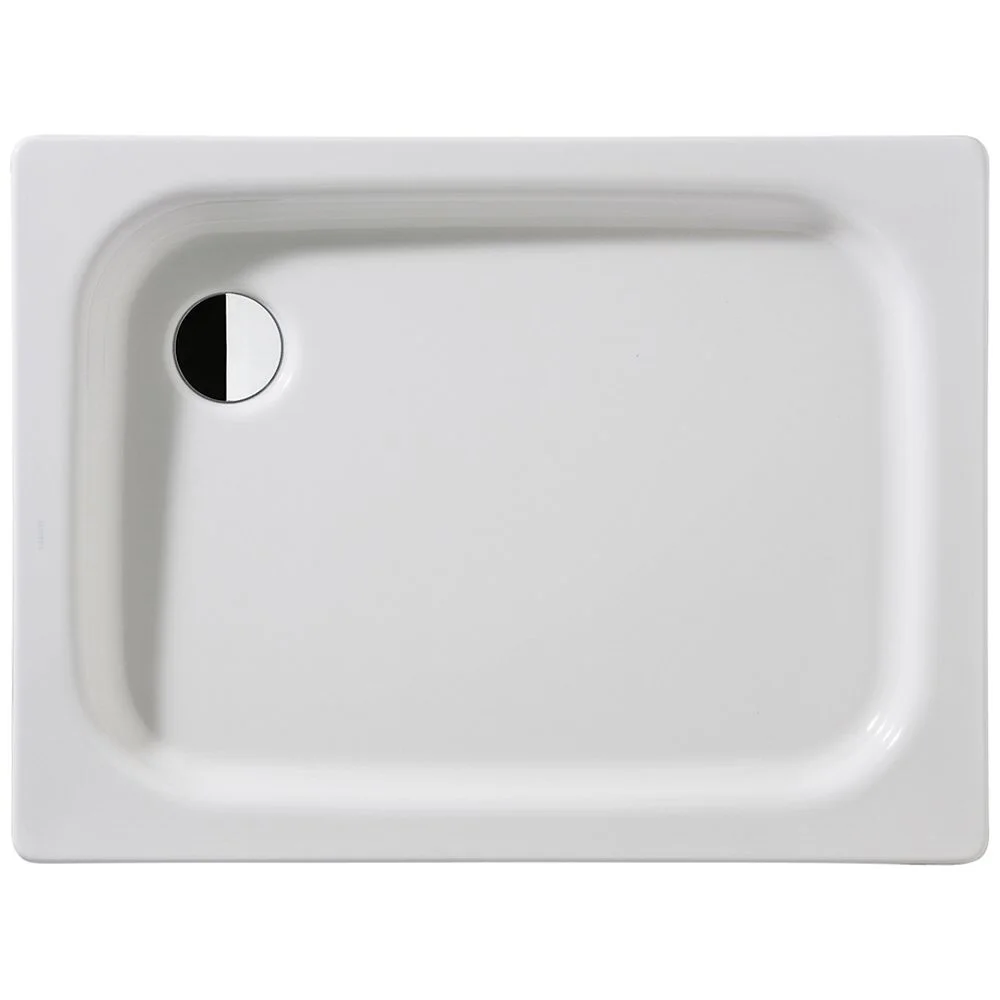Kaldewei Duschplan 416-1 Duschwanne 75 x 100 x 6,5 cm mit Perl-Effekt