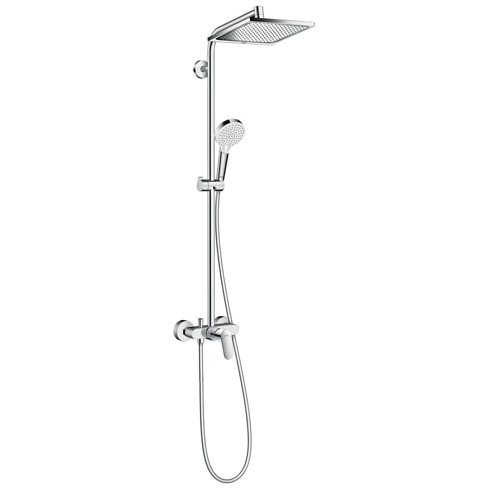 hansgrohe Crometta E 240 1jet Showerpipe mit Einhebelmischer
