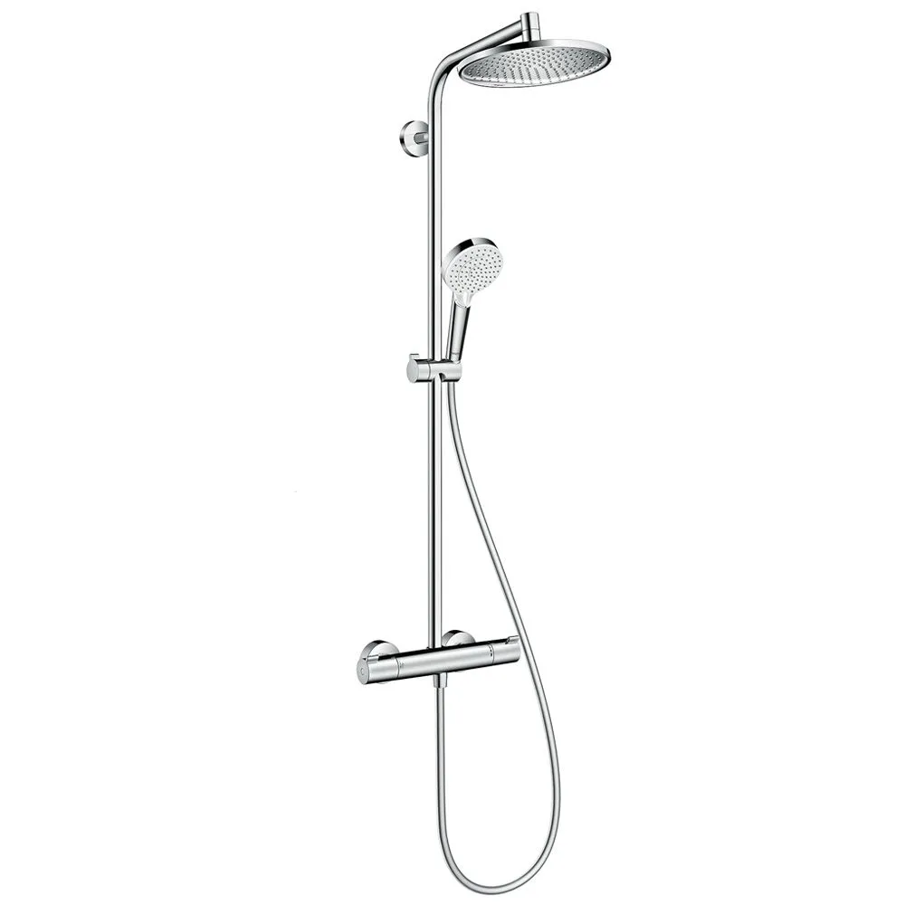 hansgrohe Crometta S 240 1jet Showerpipe EcoSmart hansgrohe Crometta S 240 1jet Showerpipe EcoSmart
