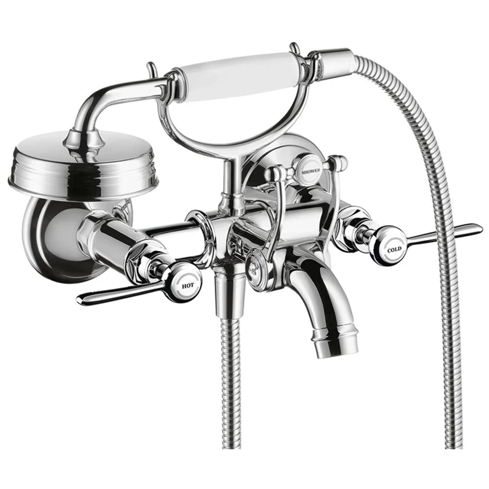 AXOR Montreux 2-Griff-Wannenarmatur Aufputz mit Hebelgriffen