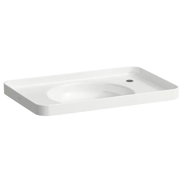 LAUFEN Val Einbauwaschtisch 55 x 36 cm mit Hahnloch rechts, ohne Überlauf