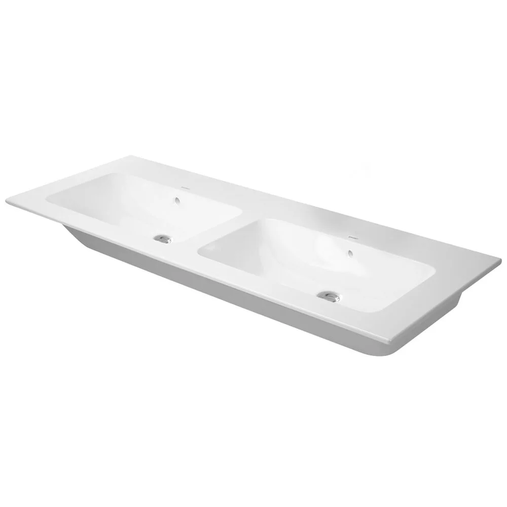 Duravit ME by Starck Möbel-Doppelwaschtisch 130 cm ohne Hahnloch