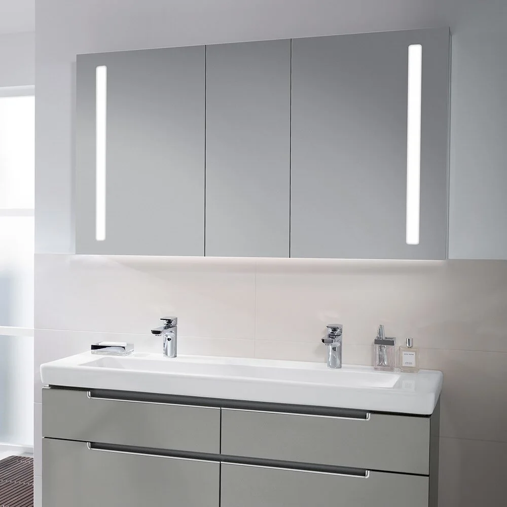 Villeroy & Boch My View 14 Spiegelschrank 130 x 75 x 17,3 cm mit LED Beleuchtung