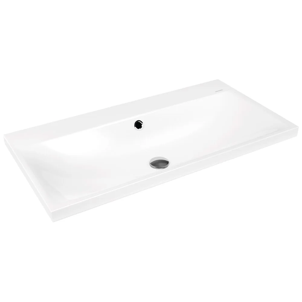 Kaldewei SILENIO Aufsatzwaschtisch 3041 ohne Hahnlochbohrung, 90 cm