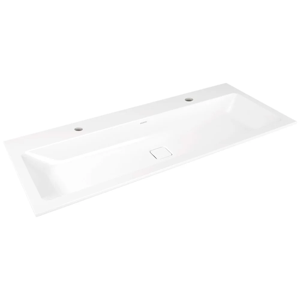 Kaldewei CONO Einbauwaschtisch 3082 mit 2 x 1 Hahnlochbohrung, 120 cm Kaldewei CONO Einbauwaschtisch 3082 mit 2 x 1 Hahnlochbohrung, 120 cm