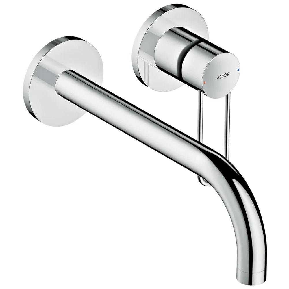 AXOR Uno Einhebel Waschtischmischer Unterputz mit Bügelgriff für Wandmontage, Ausladung 22,5 cm