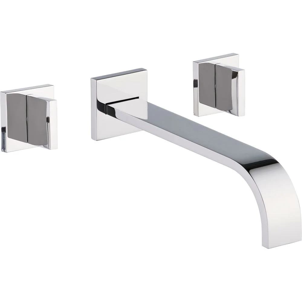 Dornbracht MEM Waschtisch-Wandbatterie mit Einzelrosetten Ausladung 24 cm