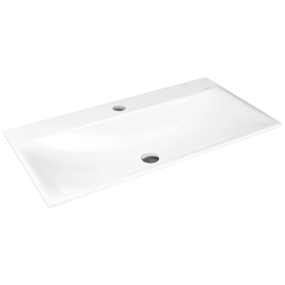Kaldewei SILENIO Einbauwaschtisch 3038 mit 1 Hahnlochbohrung, 90 cm Kaldewei SILENIO Einbauwaschtisch 3038 mit 1 Hahnlochbohrung, 90 cm