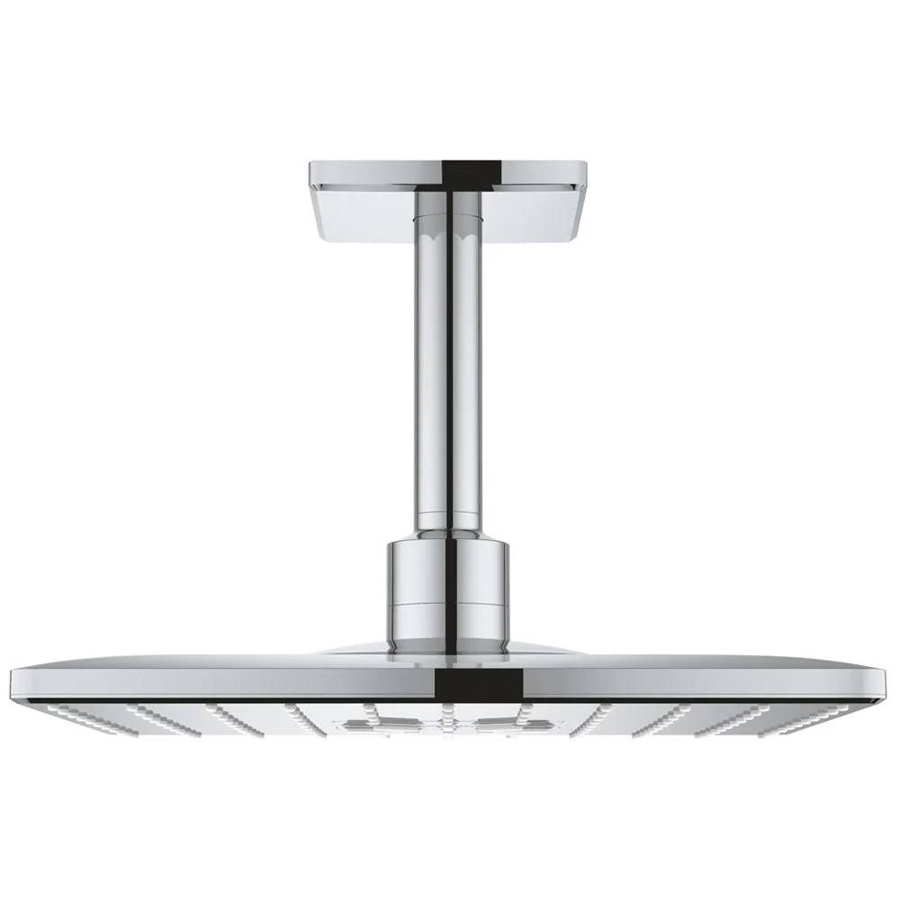 GROHE Rainshower SmartActive 310 Cube Kopfbrauseset mit 2 Strahlarten und Deckenanschluss