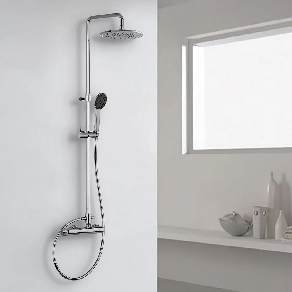 Kronenbach Duschsystem 2.0 rund mit Einhebelmischer und Kopfbrause 22,5 cm Kronenbach Duschsystem 2.0 rund mit Einhebelmischer und Kopfbrause 22,5 cm