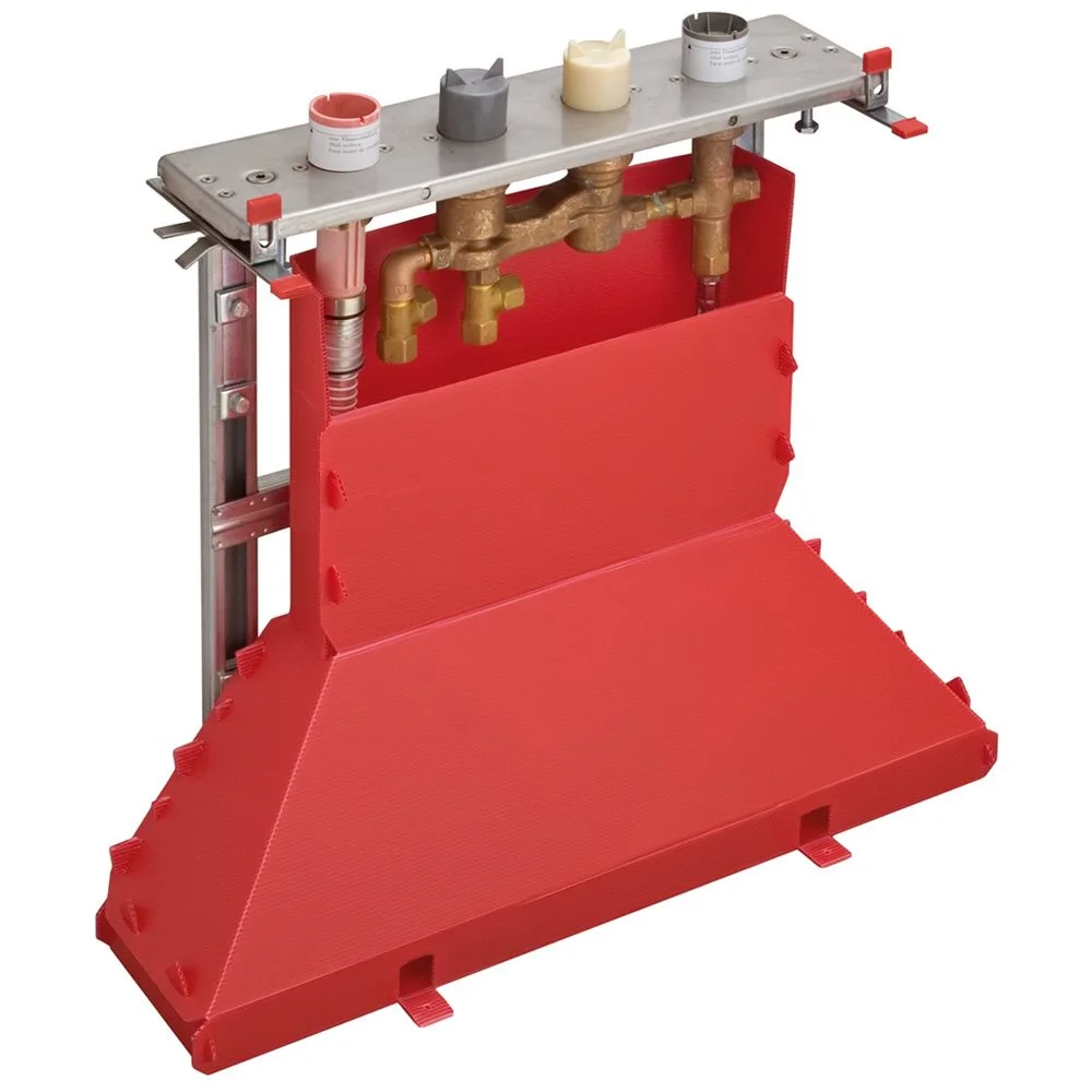 AXOR Grundkörper für 4-Loch Fliesenrandarmatur mit Thermostat