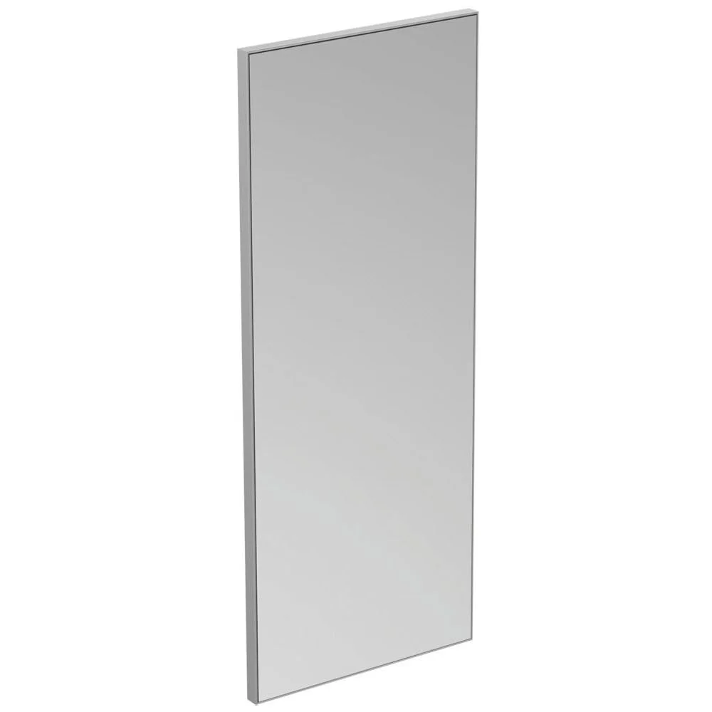 Ideal Standard Badspiegel Mirror & Light in Aluminiumoptik 40 x 100 cm mit reversibler Funktion
