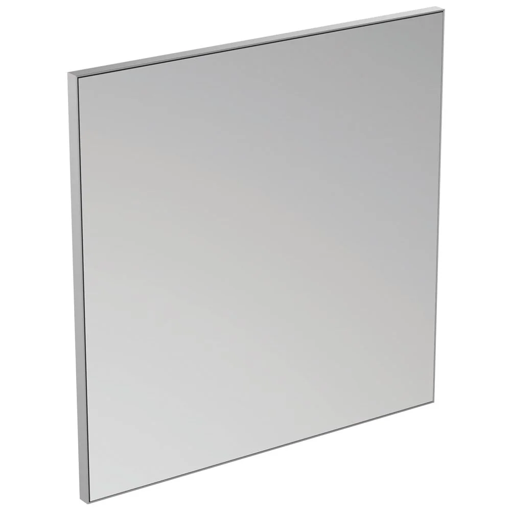 Ideal Standard Badspiegel Mirror & Light in Aluminiumoptik, 70 cm reversible Maße
