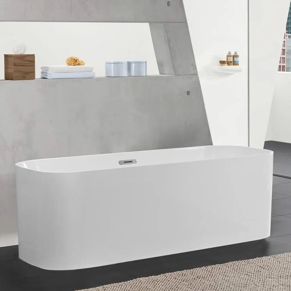 Villeroy & Boch Finion freistehende Badewanne 170 x 70 cm mit Wasserzulauf