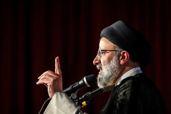 portretfoto van de Iraanse president Ebrahim Raisi