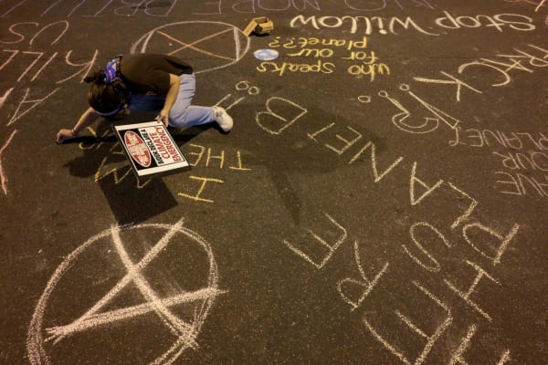 Milieuprotest wordt steeds vaker onderdrukt