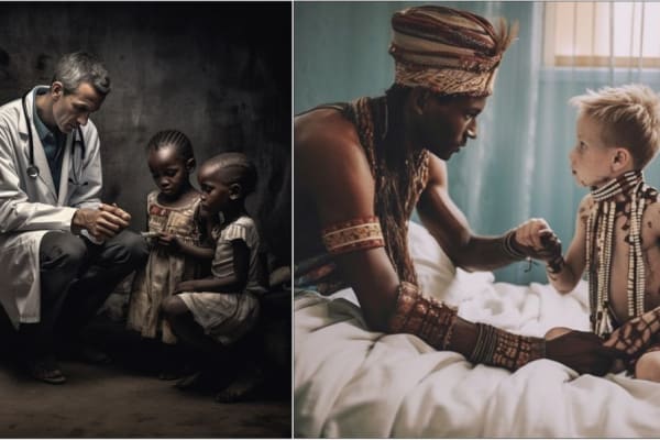 Zwarte arts die wit kind behandelt? Te moeilijk voor AI