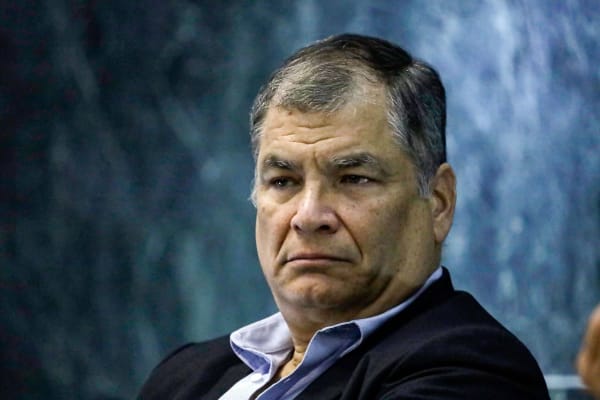 Ecuadoraans ex-president Rafael Correa: ‘Als wij zwijgen, wint het cynisme’