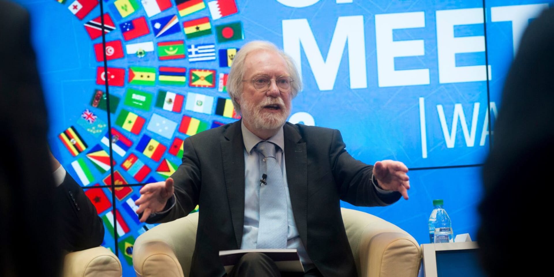 Paul Collier op een IMF-bijeenkomst (2018)