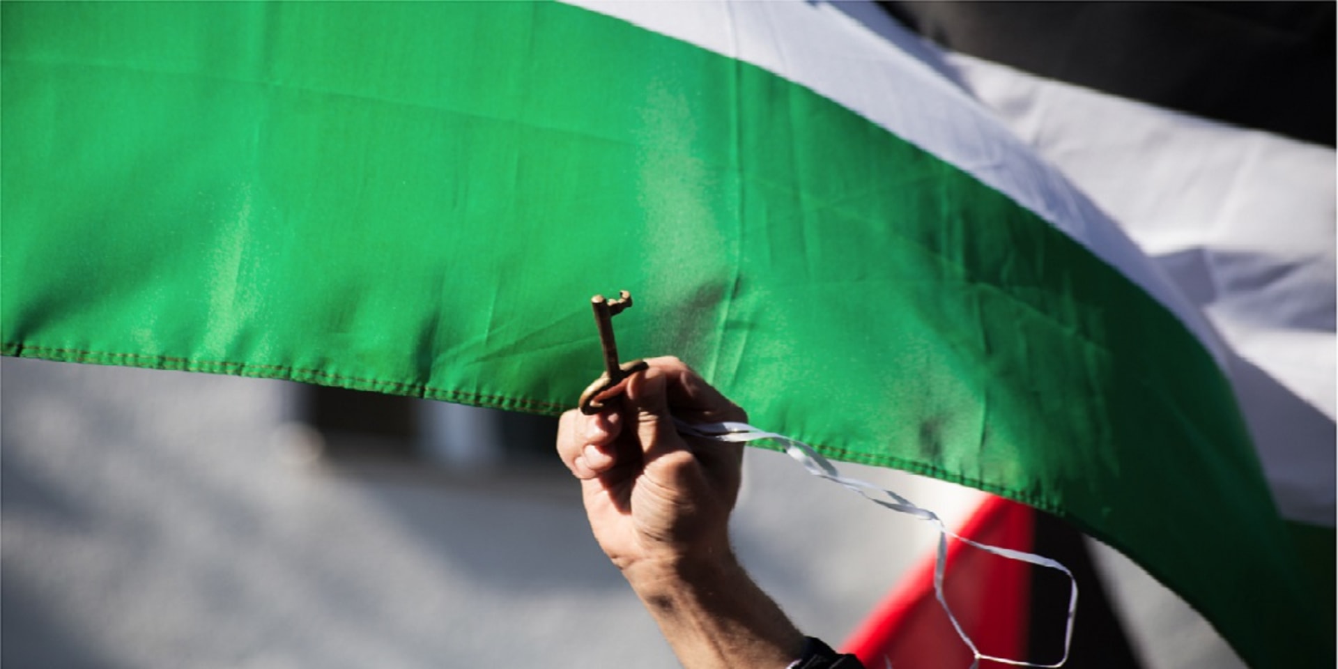 Manifestatie in Berlijn ter herdenking van de Palestijnse Nakba.