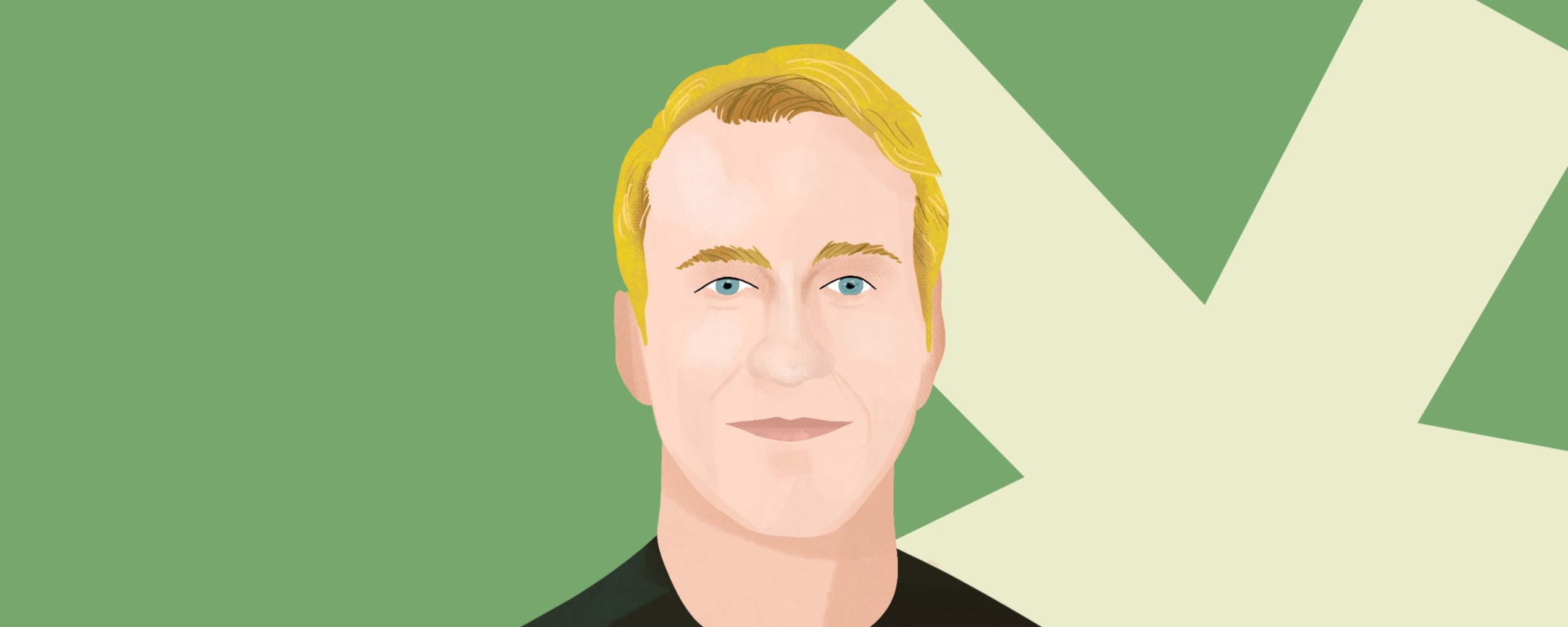 getekend portret van Sacha Dierckx