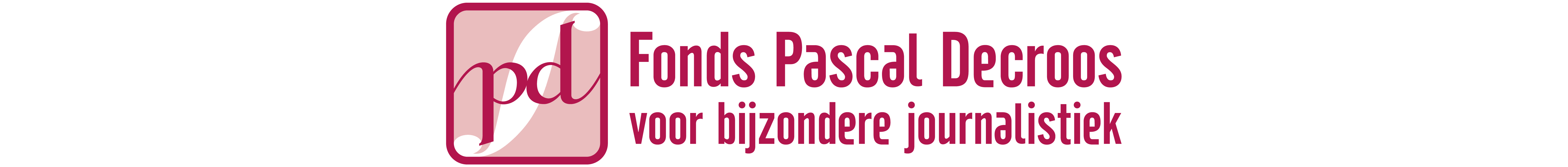 Logo van het Fonds Pascal Decroos voor bijzondere journalistiek