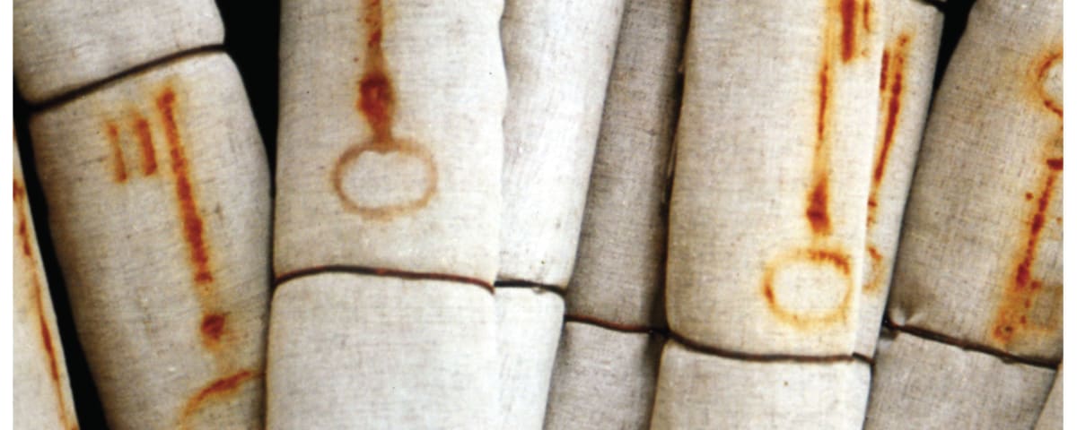 detail van een poster ter herdenking van de Palestijnse Nakba