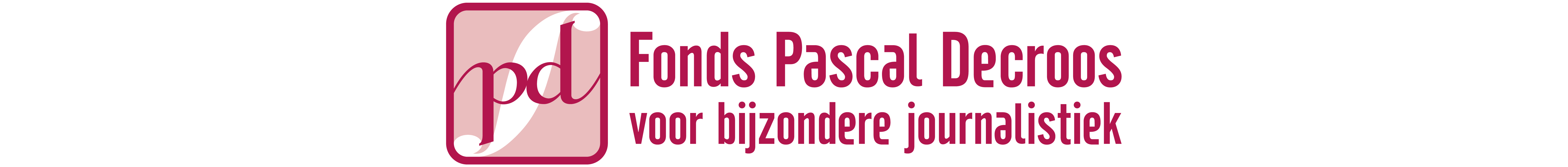 Logo van het Fonds Pascal Decroos voor bijzondere journalistiek