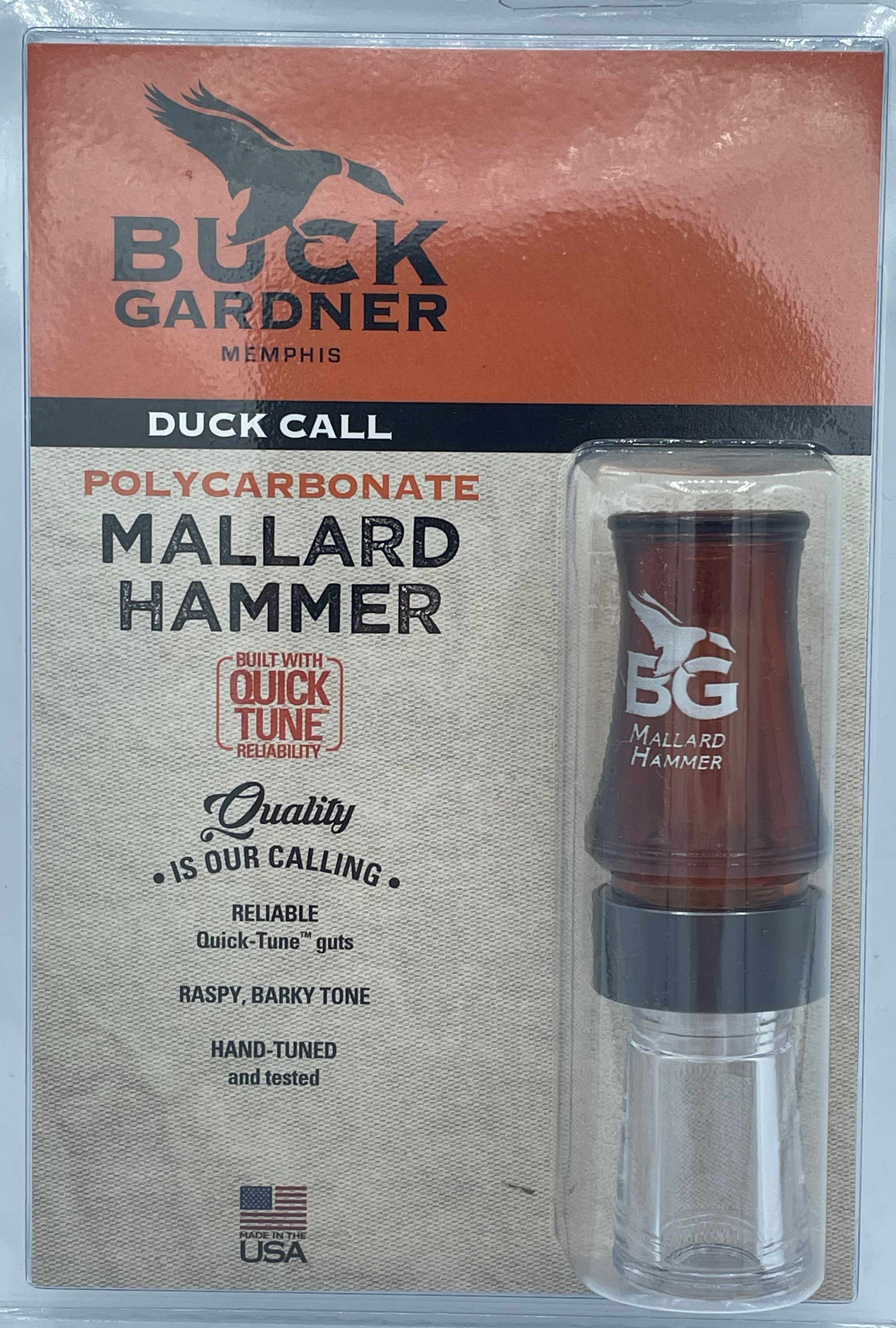 Buck Gardner Mallard Hammer Duck Call