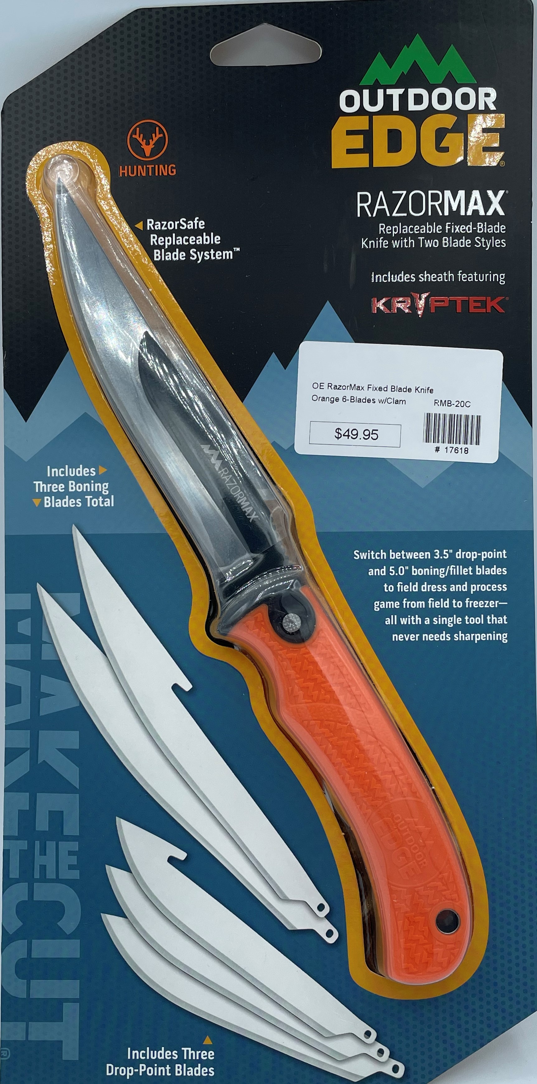 Outdoor Edge Razormax Dual Blade Knife