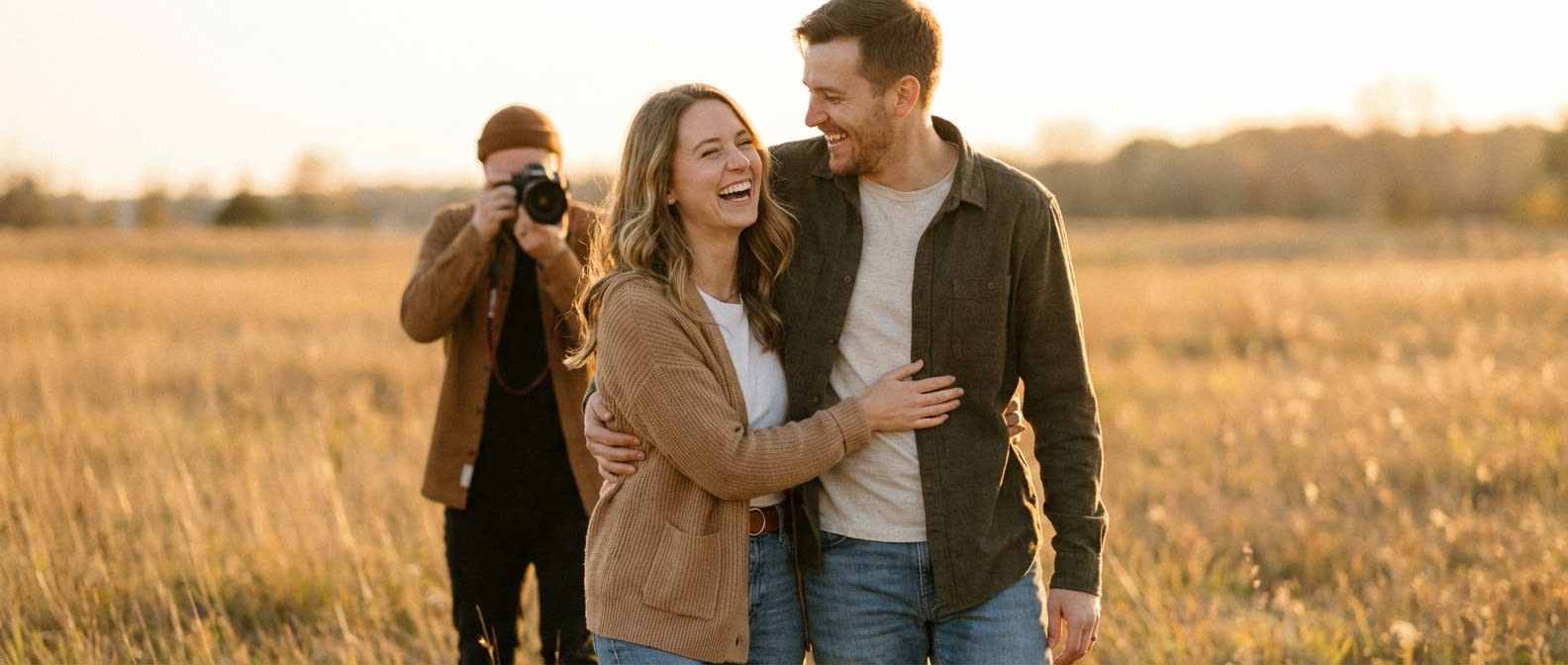 Séance photo de couple. 199€