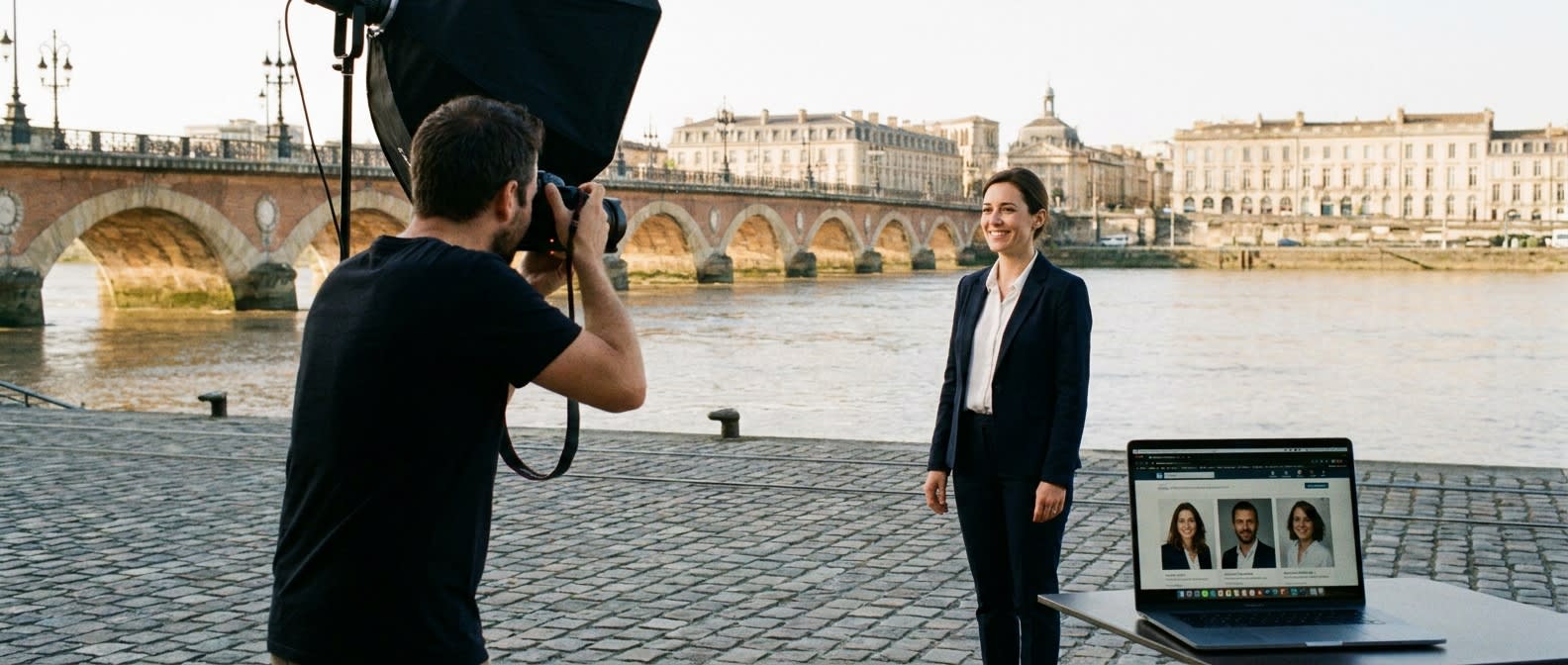 Photographe portrait professionnel à Bordeaux pour LinkedIn