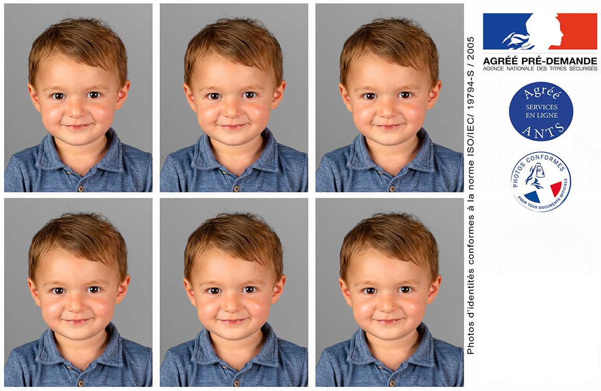 Tarif pour une planche de 6 photos d'identité