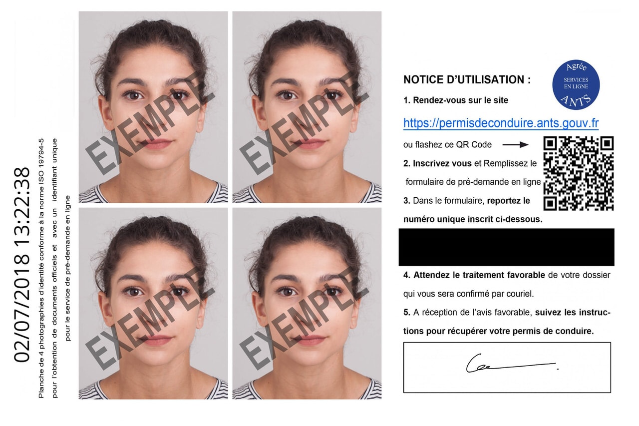 Photos d'identité pour permis de conduire