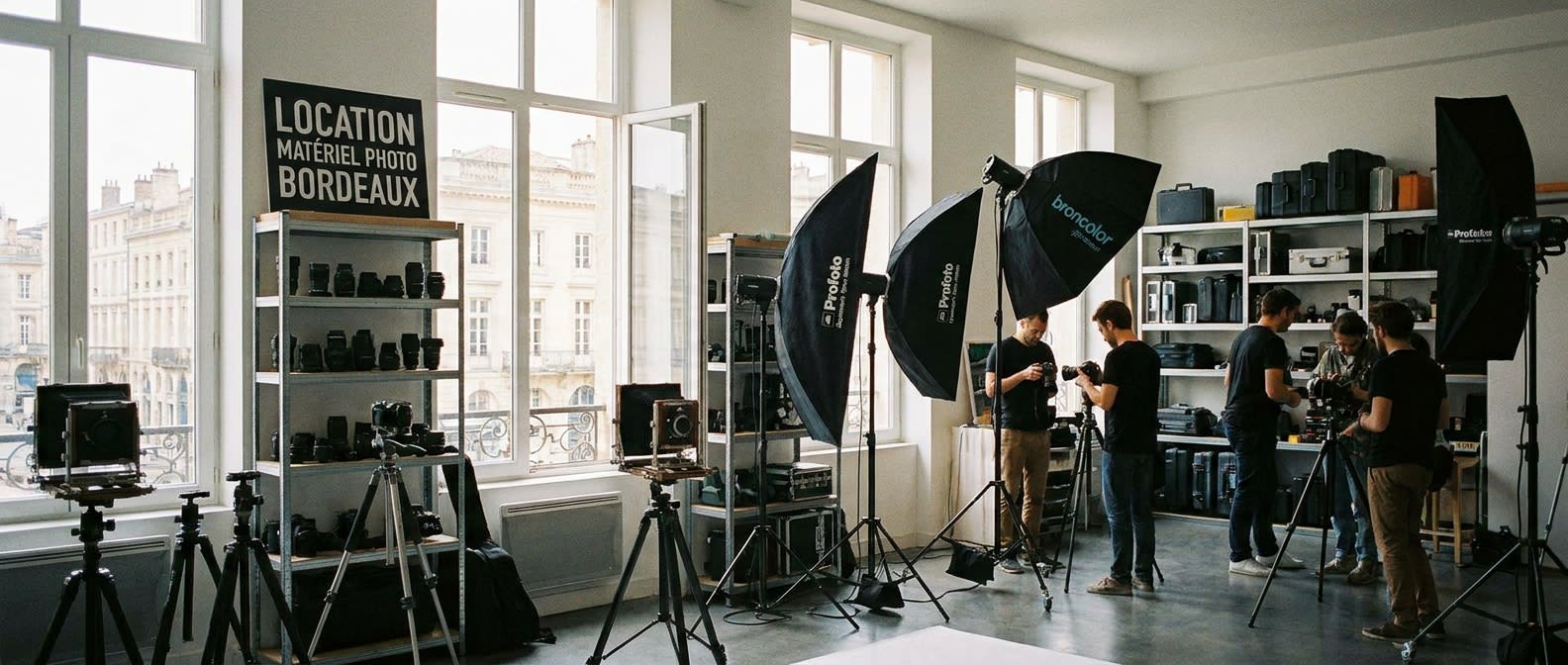 Location matériel photo professionnel Bordeaux : studio et éclairage