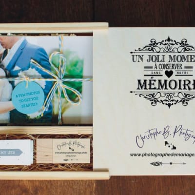 Le coffret émotion en bois pour votre mariage !