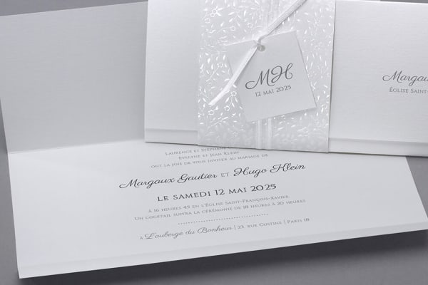 Faire-part de mariage produits de luxe de qualité personnalisé