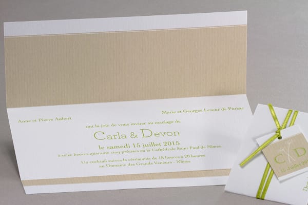 Faire-part de mariage propositions différentes créations innovantes