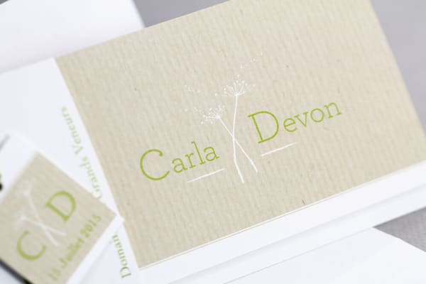 Faire-part de mariage sur papier Craft idées différentes et innovante