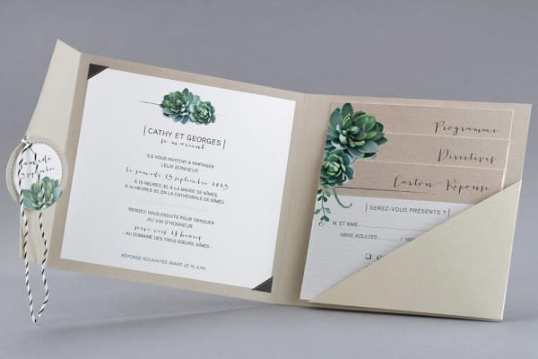 Faire-part de mariage original et différent