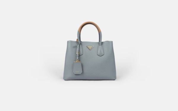 Prada Saffiano Grey Leather ref.902558 - Joli Closet