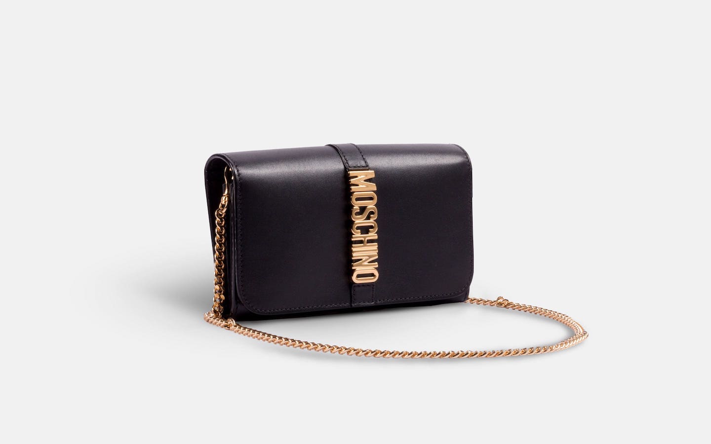 moschino black shoulder bag