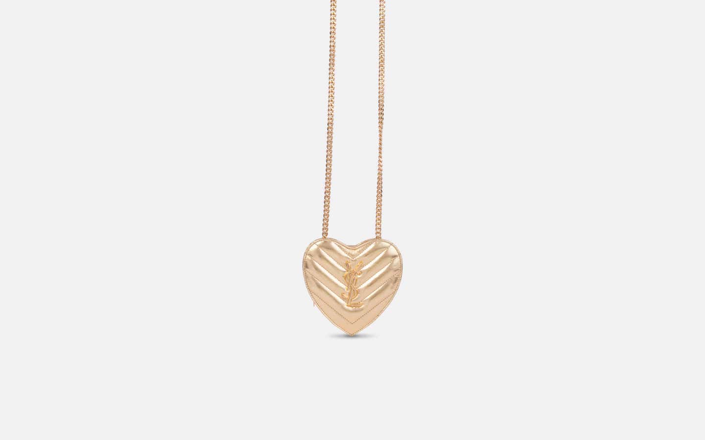 ysl heart bag gold