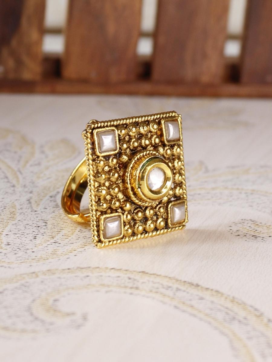 Square shape ring hot sale