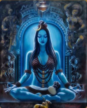 blue lady