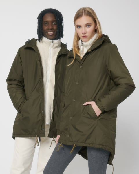 PADDED PARKER - BRITISH KHAKI - JACKETS PARKA - UNISEXO