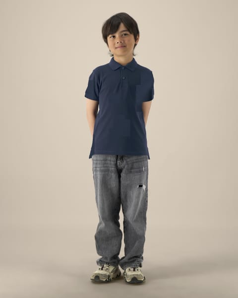 MINI SPRINTER - FRENCH NAVY - POLOS SHORT SLEEVES - KIDS