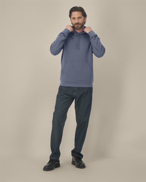 DRUMMER 2.0 - BLUE GREY - SWEATSHIRTS HOODIE - UNISEXE