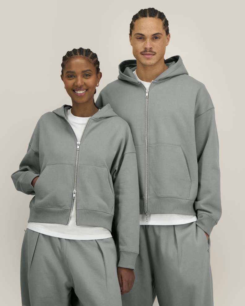FRONTER - MISTY GREY - SWEATSHIRTS HOODIE - UNISEX