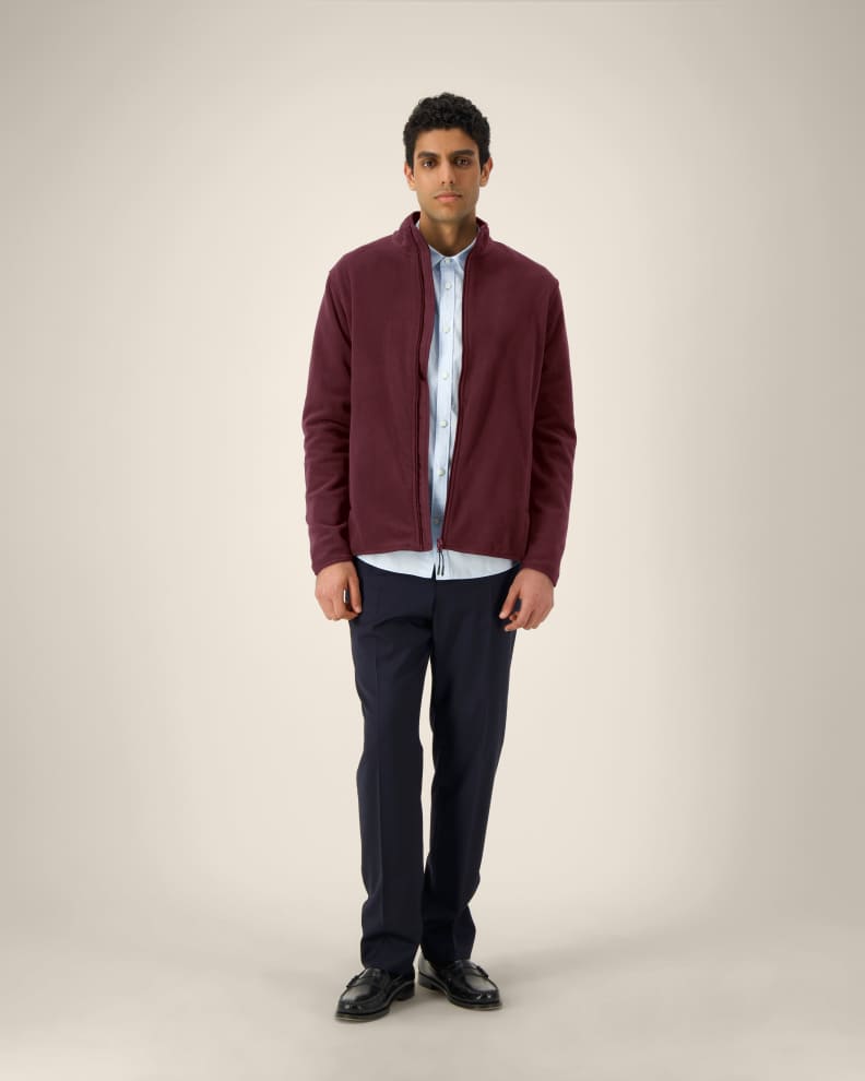 STANLEY GUIDER - BURGUNDY - JACKETS FLEECE - MEN
